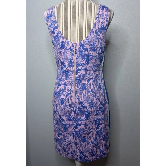 Lilly Pulitzer Mila Sleeveless Shift Dress Womens Size 6 Safari As I Can See - Picture 2 of 7